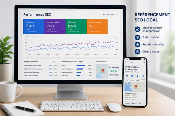 Référencement SEO à La Rochelle pour améliorer la visibilité Google d’un site internet