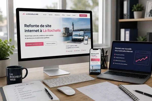 Refonte de site internet à La Rochelle | La Rochelle Web Refonte de site internet à La Rochelle avec modernisation d'un site professionnel, optimisation SEO, affichage mobile et amélioration des performances.