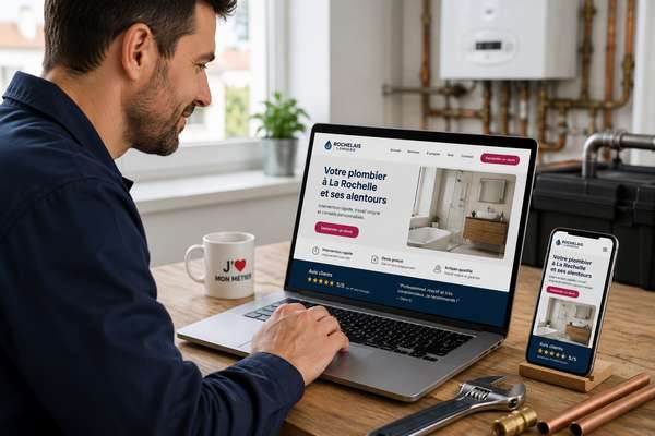 Site internet professionnel pour auto-entrepreneur à La Rochelle